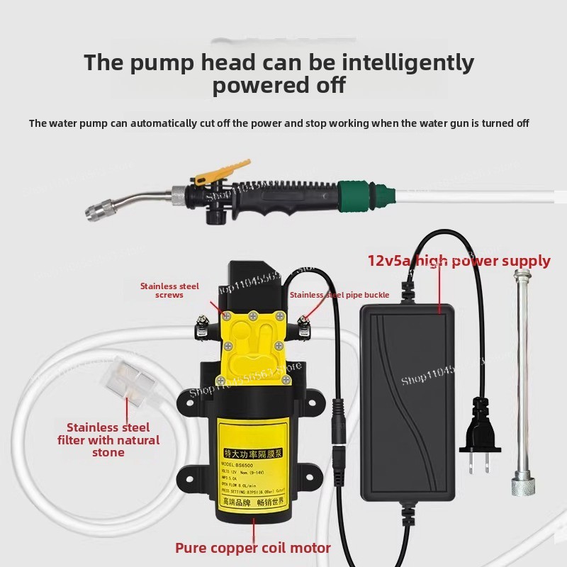 Vacuum Chamber Kit With Pump - Klimaanlagen-Reinigungspistole Kleine Hochdruck-Haushaltswasserpumpe für Außengeräte Haushaltsgeräte-Reinigungswerkzeug
