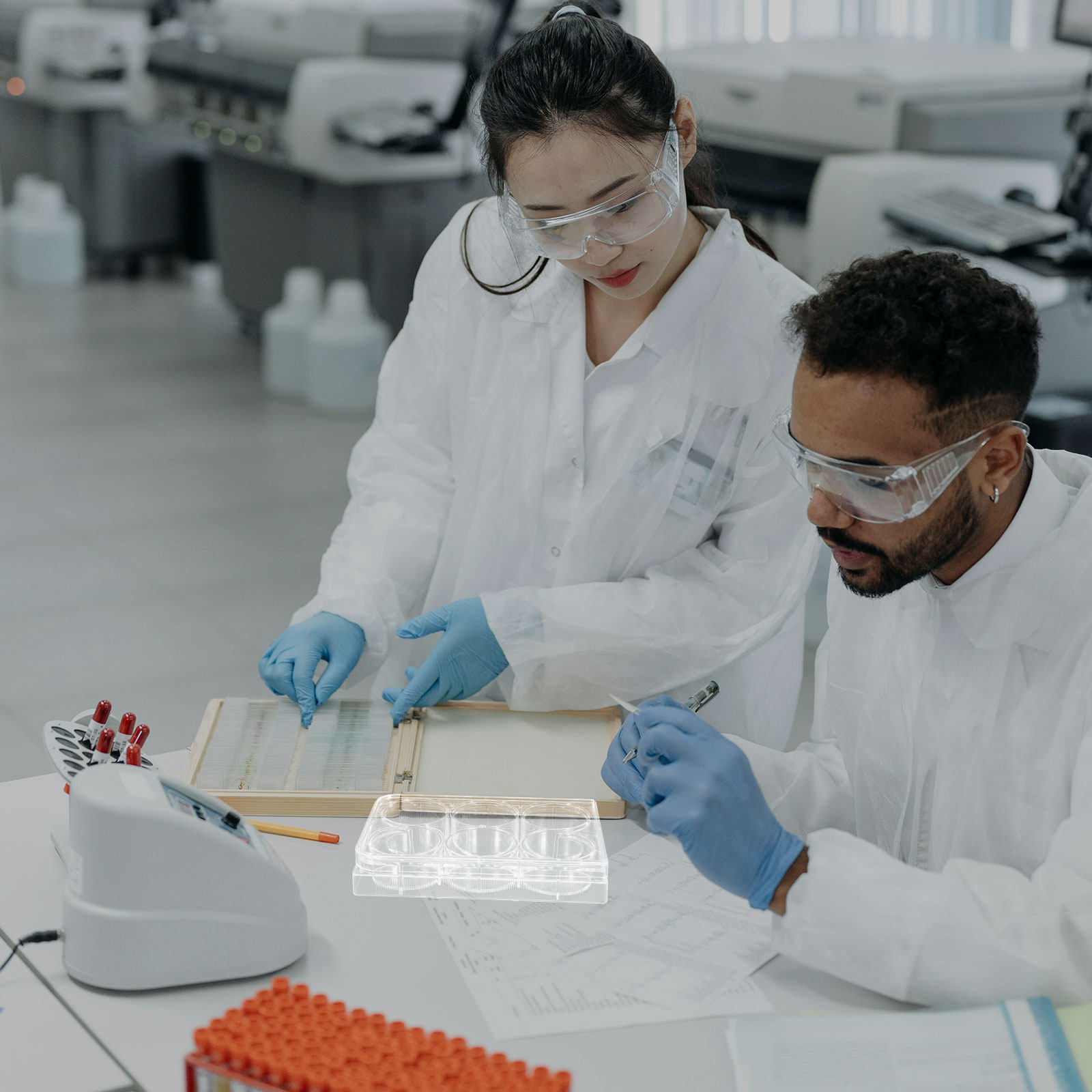 Zellkulturplatte mit 6 Vertief – Lab Equipment Bewertung und Preis